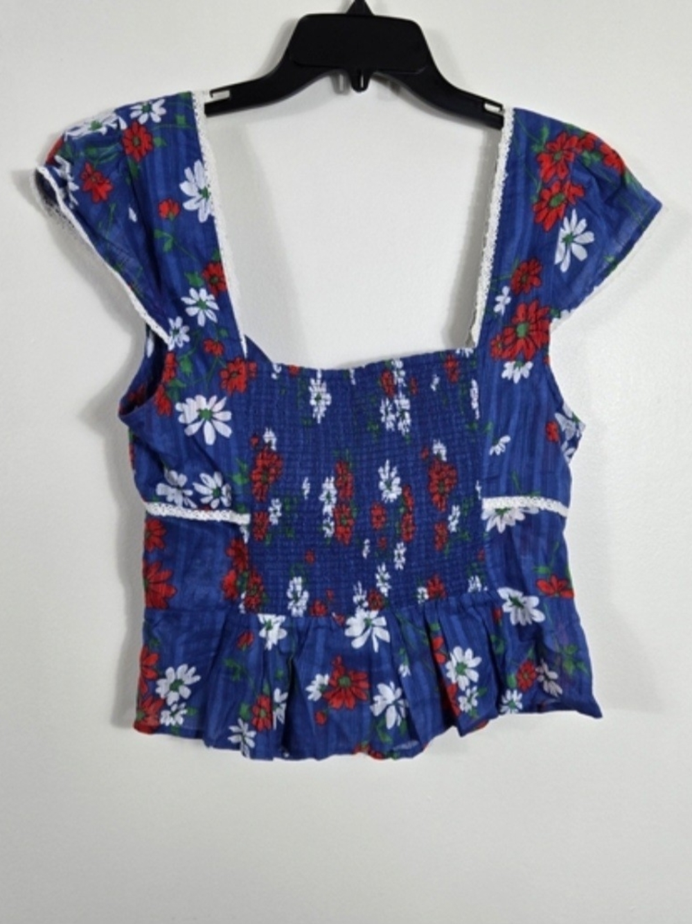 Free People Call Me Baby Blue Quartz Cap Sleeve Top | Size Medium - NWT - Picture 5 of 7